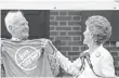  ?? FILE PHOTO BY BOB DAUGHERTY, AP ?? Nancy Reagan presents a shirt during a visit to Harpers Ferry, W.Va., on Sept. 11, 1986.