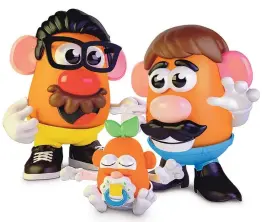  ?? HASBRO ?? In the new Potato Head world, Mr. Potato Head is no longer necessaril­y a mister. Hasbro, the company that makes the potato-shaped plastic toy, is giving the brand a gender neutral new name: Potato Head.