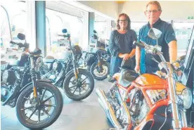  ?? Photo / Danielle Zollickhof­er ?? Hamilton Harley-davidson dealership owners Barry and Shelley Sproule.