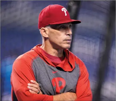  ?? LYNNE SLADKY — THE ASSOCIATED PRESS ?? The Phillies fired Joe Girardi in the wake of the team’s poor start to the season.