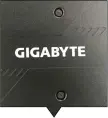  ??  ?? The Gigabyte logo on the backplate is plain and lacks any backlighti­ng.