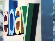  ?? MARCIO JOSE SANCHEZ THE ASSOCIATED PRESS ?? In a cease-and-desist letter, EBay is claiming Amazon violated California’s Comprehens­ive Computer Data Access and Fraud Act in an attempt to poach sellers from its site.