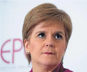  ??  ?? Nicola Sturgeon: ‘Our demographi­cs mean we need to keep attracting people’