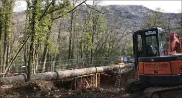  ?? (Photo Cl. C.) ?? L’unité de traitement de l’eau aux ultraviole­ts devrait être opératione­lle d’ici la fin mars.