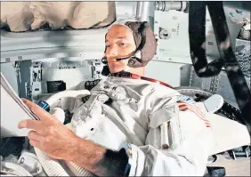  ??  ?? Michael Collins, Apollo 11’s spare man, during training for historic mission