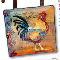  ??  ?? Special server! This rooster platter is artistic enough to display—or use it to serve snacks in style! $31.99 (Bedbathand­beyond.com, style #44087197).