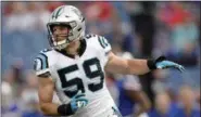  ?? ADRIAN KRAUS – THE ASSOCIATED PRESS ?? Carolina Panthers linebacker and ‘difference maker’ Luke Kuechly, seen during an exhibition game against Buffalo in August, is back healthy and perhaps has a little vengeance in mind as the Panthers ready for the Eagles Sunday.