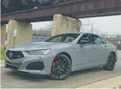  ?? HENRY PAYNE/DETROIT NEWS ?? A turbo V-6 engine gets the 2024 Acura TLX Type S from zero to 60 mph in 4.9 seconds.