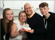  ??  ?? Lorna with her husband Iain and children Stephen and Lucy Picture: Mark Anderson