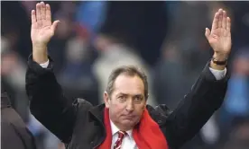  ??  ?? Gérard Houllier did not win a league title at Liverpool but he belatedly dragged the club into the modern era. Photograph: Tom Jenkins/The Guardian