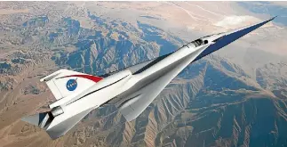  ?? IMAGE: NASA ?? The Quiet Supersonic Technology, or QueSST, concept is in the preliminar­y design phase and on its way to being one of Nasa’s first X-planes.