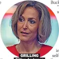  ?? ?? GRILLING Gillian Anderson as Emily Maitlis