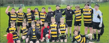  ?? ?? The U11s who took part in the John Kerin’s Cup.