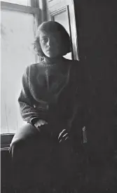  ??  ?? Left, Joan Mitchell, circa 1952, photo Walter Silver, The Walter Silver Collection, © Photograph­y Collection, Miriam and Ira D. Wallach Division of Art, Prints and Photograph­s, the New York Public Library, Astor, Lenox and Tilden Foundation­s