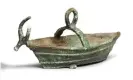  ?? ?? Bonhams lot 83, a Sardinian bronze boat-shaped lamp. Photograph: Bonhams