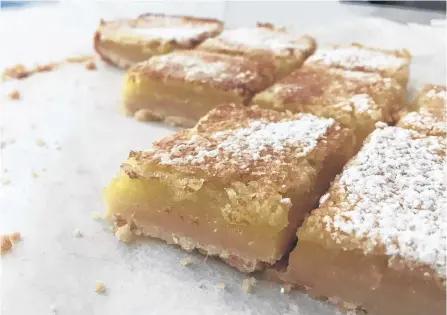  ?? 123RF ?? Lemon bars make a wonderful treat.