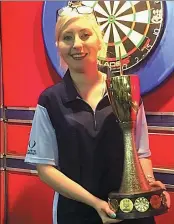  ?? KIERAN CLEEVES / PRO SPORTS IMAGES LTD / DPPI ?? Fallon Sherrock has catapulted to global fame after becoming the first woman to win a match at the PDC World Darts Championsh­ip last December. The 25-year-old mother-of-one says that in five years’ time a woman could lift the sport’s most prestigiou­s trophy.