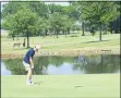  ?? HENRY PALATTELLA — THE MORNING JOURNAL ?? Olmsted Falls’ Sydney Ott practices putting at Mallard Creek Golf Club on June 16.