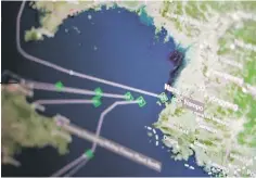  ??  ?? A Thomson Reuters Eikon ship-tracking screen shows cargo ships returning to Nampo port in North Korea April 11. China’s customs department has issued an official order telling trading companies to return their North Korean coal cargoes, said a trading source at Dandong Chengtai Trade Co, the biggest buyer of coal from the isolated country. — Reuters photo