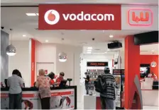  ??  ?? VODACOM added 8 million new customers during the year, bringing the total number of customers, including Safaricom, to 123.7 million. | Bloomberg