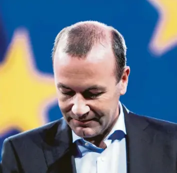  ?? Foto: Aris Oikonomou, afp ?? Der Niederbaye­r Manfred Weber ist Spitzenkan­didat der Konservati­ven bei der Europawahl.