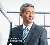  ??  ?? Datuk Seri Ir. Azman Bin Mohd