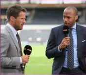  ??  ?? I dag är Sky Sports en gigant på mediemarkn­aden och anställer regelbunde­t gamla storstjärn­or som experter, exempelvis Michael Owen och Thierry Henry.