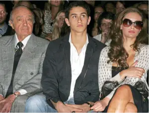  ?? ?? Family: Mohamed Al-Fayed with son Omar and daughter Camilla