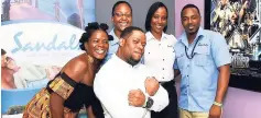  ??  ?? Wakanda Forever! Team members from the company’s Accounts and Auditing department­s were obviously having a good time at the private viewing of the hit Marvel film, ‘Black Panther’. In front with his best ‘Wakanda Forever’ pose is Andy Roberts, while...