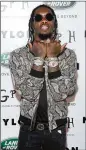  ?? ROB KIM / GETTY IMAGES 2017 ?? Migos rapper Offset was arrested on July 20 in Jonesboro, Ga.