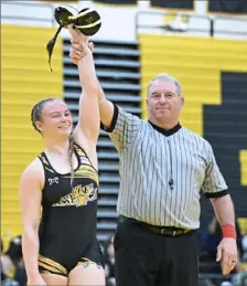  ?? Justin Guido/For the Post-Gazette ?? North Allgheny’s Leyna Rumpler will have the chance to make still more history in what has already been a historic wrestling season.