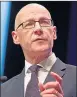  ??  ?? John Swinney faced criticism over teaching stats