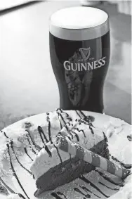  ?? TROY FREUND ?? Guinness Cheesecake is shown at County Clare restaurant on Milwaukee’s lower east side.