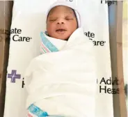  ?? ADVOCATE HEALTH CARE ?? A baby boy, Malik Jordan Jr., was born to parents Akalya Pittard and Malik Jordan on Leap Day, Feb. 29, at Advocate Christ Medical Center in Oak Lawn.