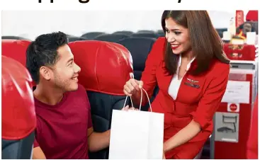  ?? — AirAsia ?? Purchases made on AirAsia’s new shopping platform can be delivered onboard.