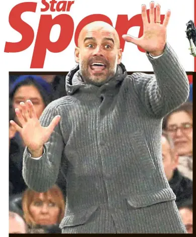  ?? — Reuters ?? We’re not invincible: Manchester City manager Pep Guardiola reacting during the English Premier League match against Chelsea at Stamford Bridge on Saturday. Chelsea won 2- 0.