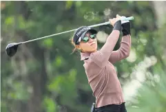  ?? ?? STELLAR SHOW: Lydia Ko of New Zealand plays a shot in the second round of the LPGA Tour Championsh­ip at Tiburon Golf Club in Naples, Florida.