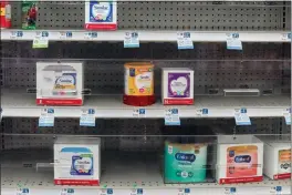  ?? ARIANA DREHSLER — THE NEW YORK TIMES FILE ?? The national shortage of baby formula is triggering multiple proposed legislativ­e fixes.