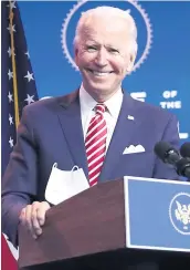  ?? PHOTO AFP ?? Joe Biden, hier, lors d’une conférence de presse à Wilmington, au Delaware.