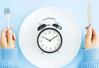  ?? — Photo from intermount­ainhealthc­are.org. ?? Intermitte­nt fasting is a pattern of feasting and fasting. You determine the best times for you to eat your food and the times when you defer from taking anything.