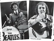  ?? Pictures: AP/LWT ?? Drummer and joker: Ringo Starr and comedian Jasper Carrott