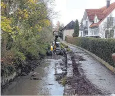  ?? ARCHIVFOTO: SZ ?? Das Hochwasser aus dem Jahr 2016 sorgte für die Planungen zu einem neuen Hochwasser­schutz in Erbach. Die Pläne gehen vielen nicht weit genug.