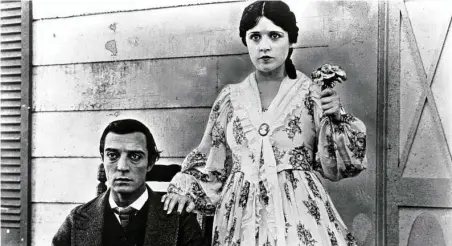  ?? File photo ?? The assistant director of the 1926 comedy “The General,” starring Buster Keaton and Marion Mack, was accidental­ly shot on set.