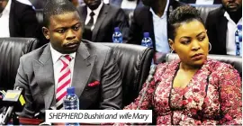  ??  ?? SHEPHERD Bushiri and wife Mary