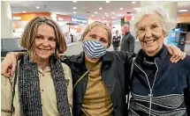  ?? Photos: CHRIS SKELTON/STUFF ?? A post-Mother’s Day reunion for Melbourne-based Jane Donaldson, left, New York-based daughter Eden Baker and grandmothe­r Helen Donaldson.