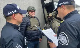  ?? ?? In this handout image, Salvatore Mancuso arrives in Bogotá, Colombia, on 27 February 2024. Photograph: Colombian police via EPA