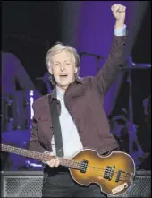  ??  ?? Jacques Boissinot The Associated Press Paul McCartney’s memoir “The Lyrics: 1956 to the Present” is due out Nov. 2.