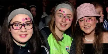  ??  ?? Mikayla O’Leary, Ciara O’Leary and Rhianne Fox.