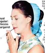  ??  ?? Royal regular: Princess Margaret