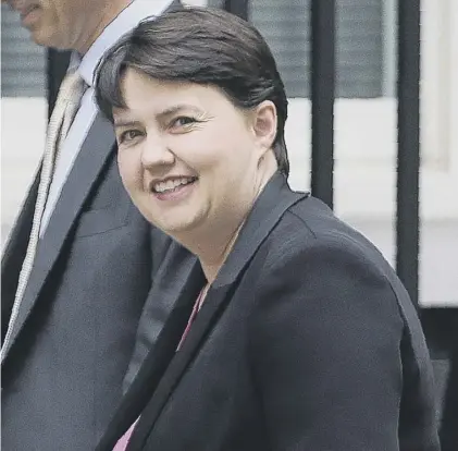  ??  ?? 0 Ruth Davidson was at Downing Street yesterday for talks with Prime Minister Theresa May